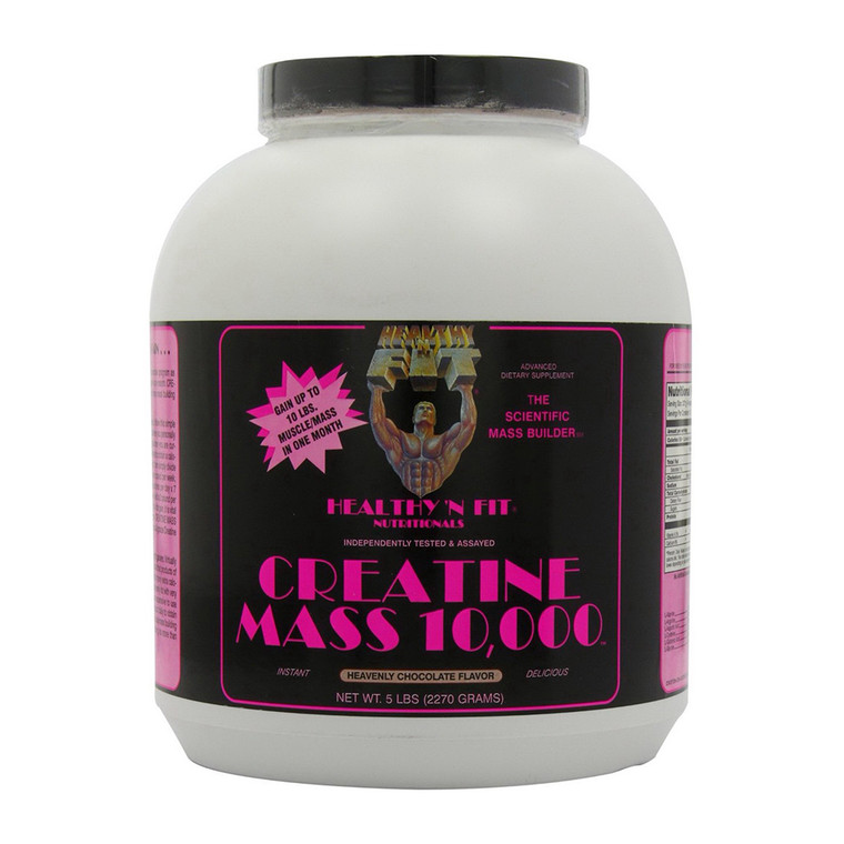 Healthy N Fit Nutritionals Creatine Mass 10000 Choclate Flavor Powder, 5 Lb CREAT MASS 10000 5lb
