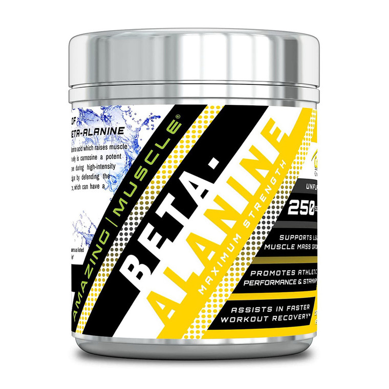 Amazing Muscle Beta Alanine 250 Servings Powder for Strength, 1 Ea