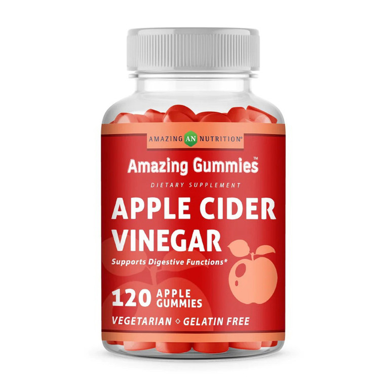 Amazing Nutrition Apple Cider Vinegar Gummies for Digestion, 120 Ea