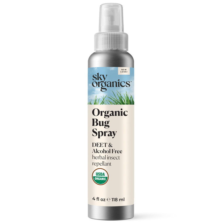 Sky Organics Organic Bug Spray for Body, Alcohol and Deet Free, 4 Oz