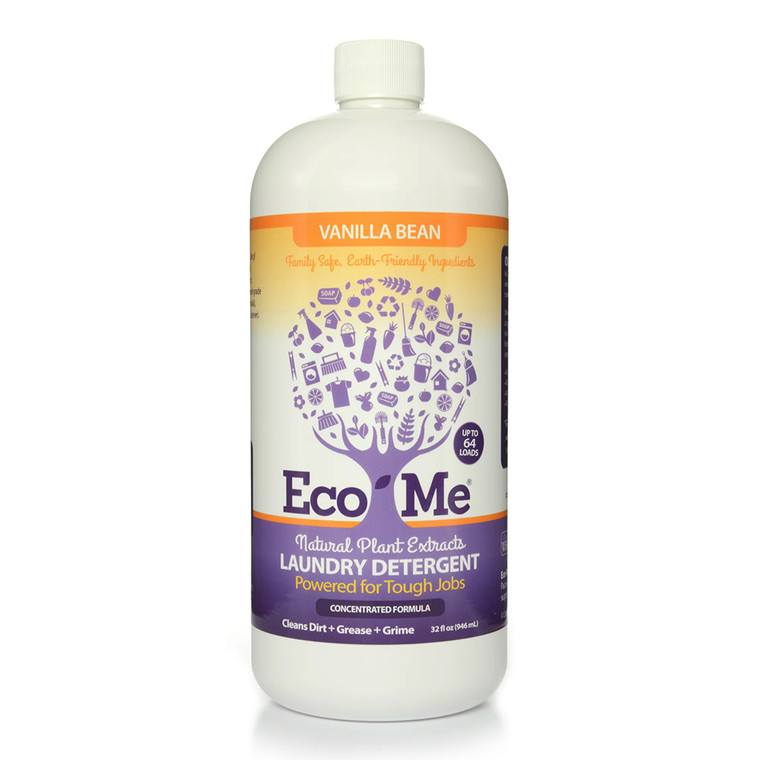 Eco Me Vanilla Bean Liquid Laundry Detergent, 32 Oz