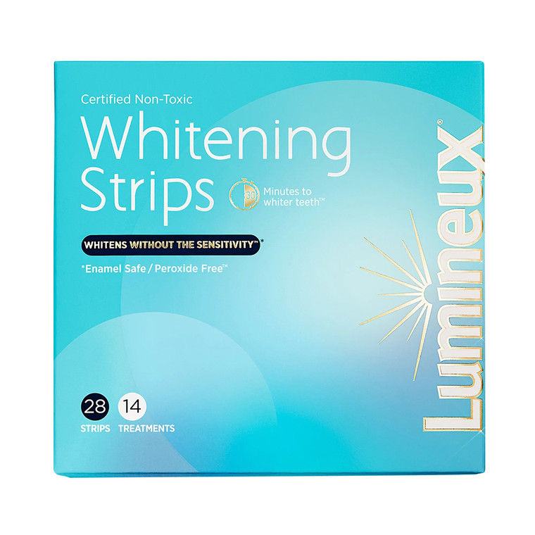 Lumineux Enamel Safe and Peroxide Free Teeth Whitening Strips, 14 Ea