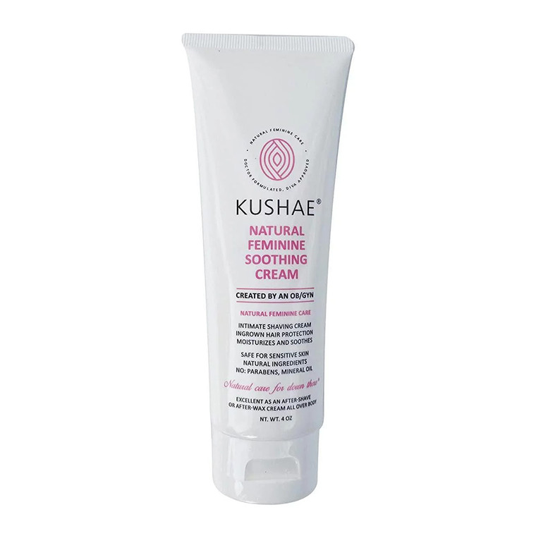 Kushae Natural Feminine Soothing Shaving Cream, 4 Oz