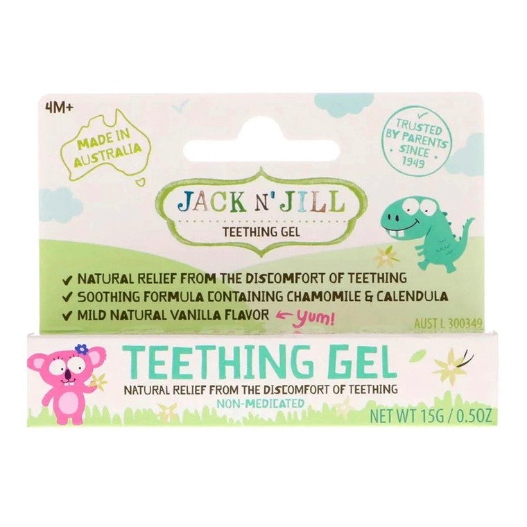 Jack N Jill Kids Natural Teething Gel, Vanilla Flavor, 0.5 Oz