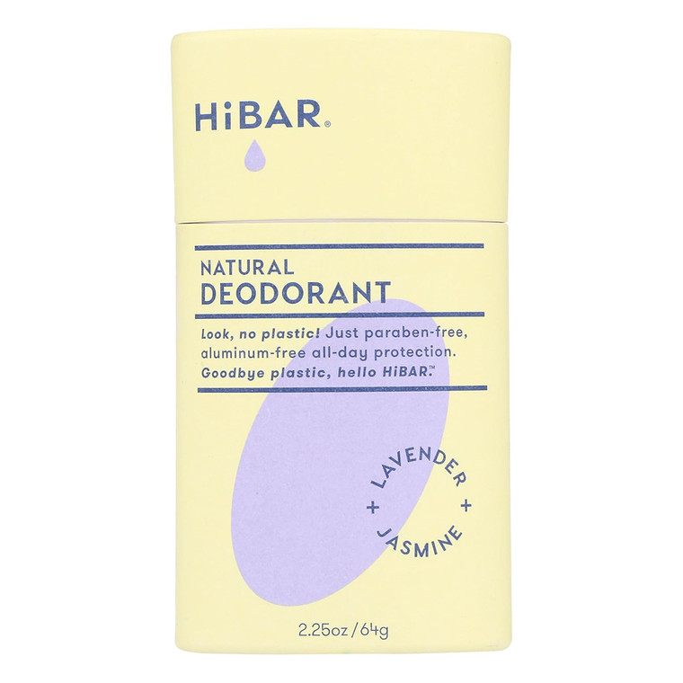 HiBar Lavender and Jasmine Solid Deodorant, 2.25 Oz