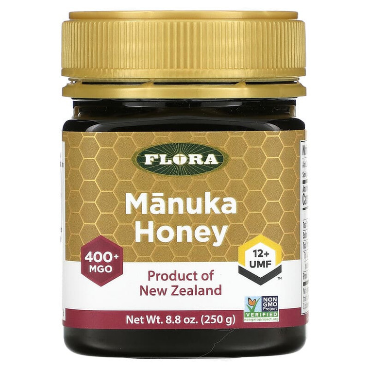 Flora Manuka Honey 400 Plus MGO and 12 Plus UMF, 8.8 Oz