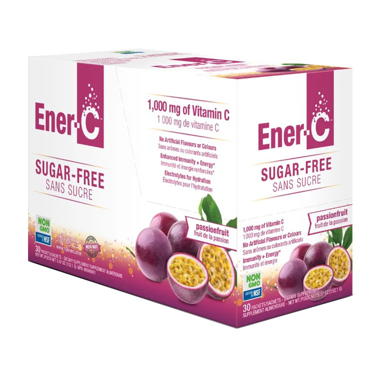 Ener C Sugar Free Multi Vitamin C Drink Mix, Passionfruit, 30 Ea