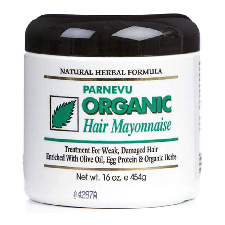 Parnevu Organic Hair Mayonnaise Treatment for Damaged Hair, 16 Oz