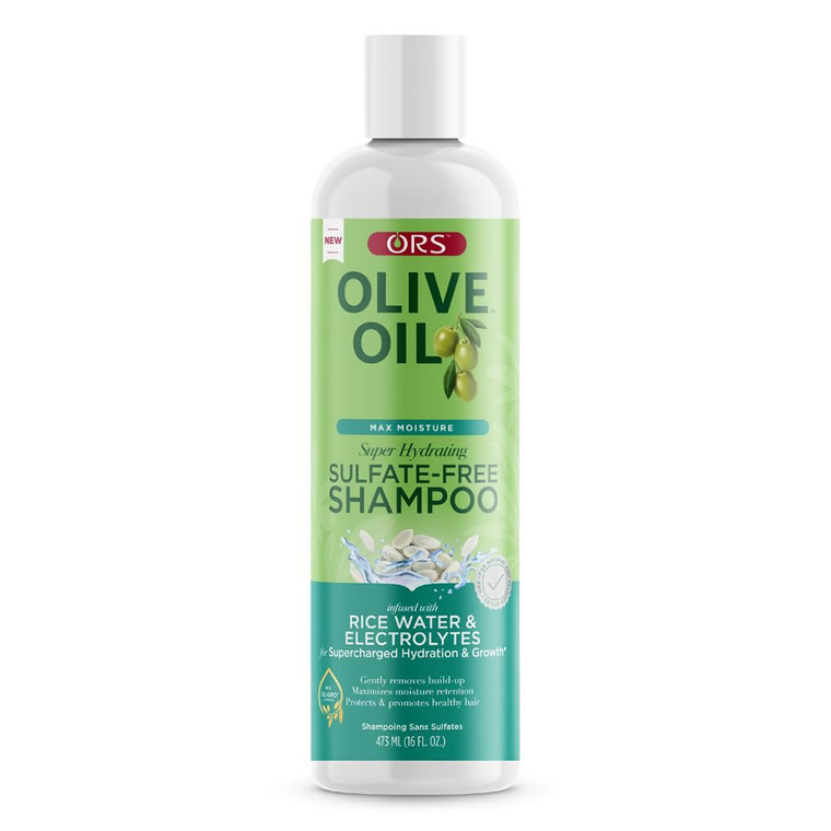 ORS Olive Oil Super Hydrating Sulfate Free Shampoo, 16 Oz