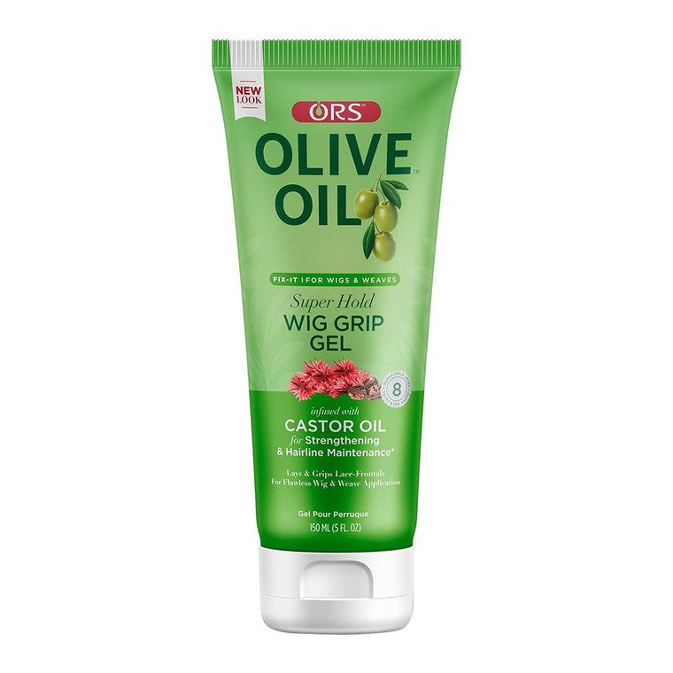 ORS Olive Oil Fix It Super Hold Wig Grip Gel with Castor Oil, 5 Oz