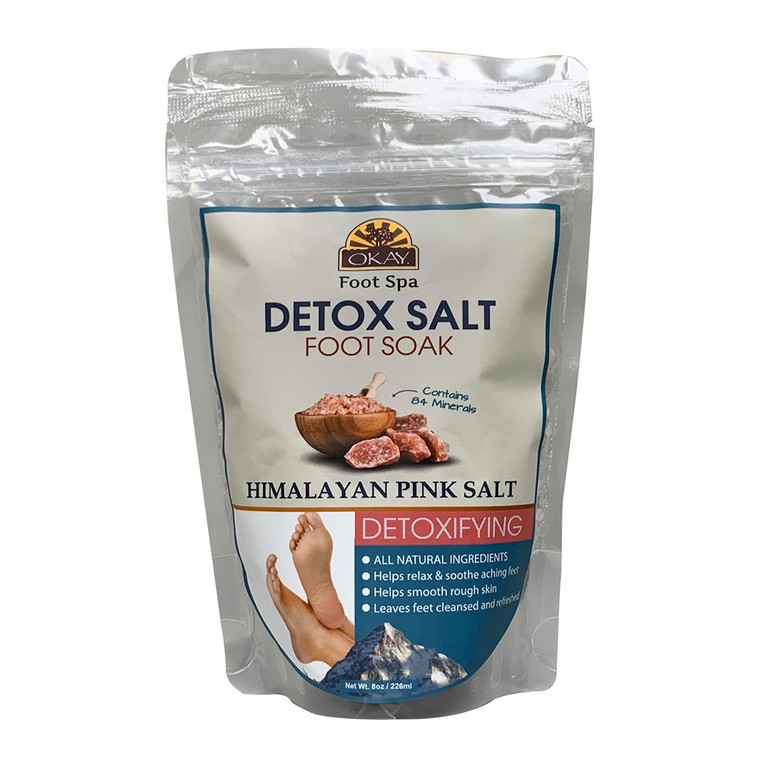 Okay Pure Naturals Detox Salt Foot Soak, 8 Oz