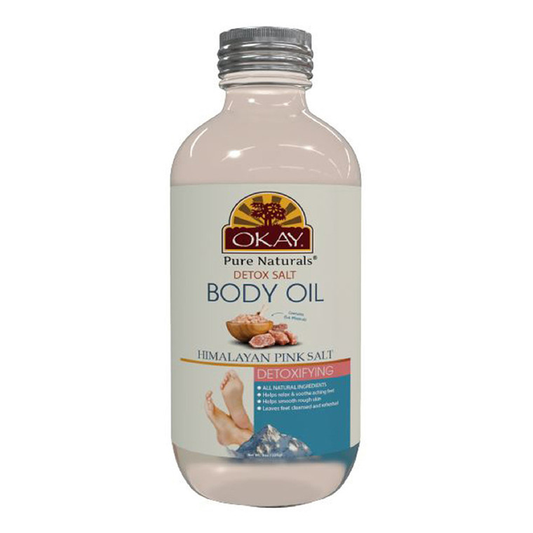 Okay Pure Naturals Detox Salt Body Oil, 4 Oz
