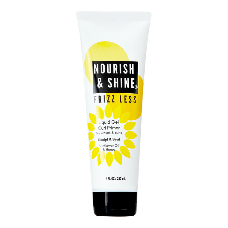 Nourish and Shine Frizz Less Liquid Gel Curl Primer, 8 Oz