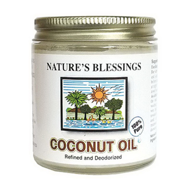 Natures Blessings Pure Coconut Oil, 4 Oz