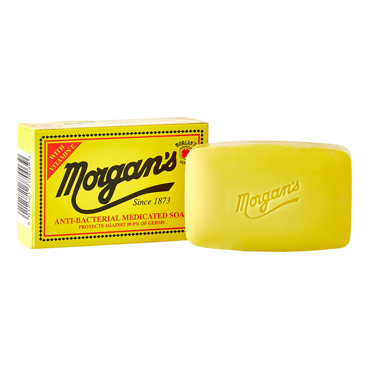 Morgans Antibacterial Medicated Soap Bar with Vitamin E, 2.8 Oz