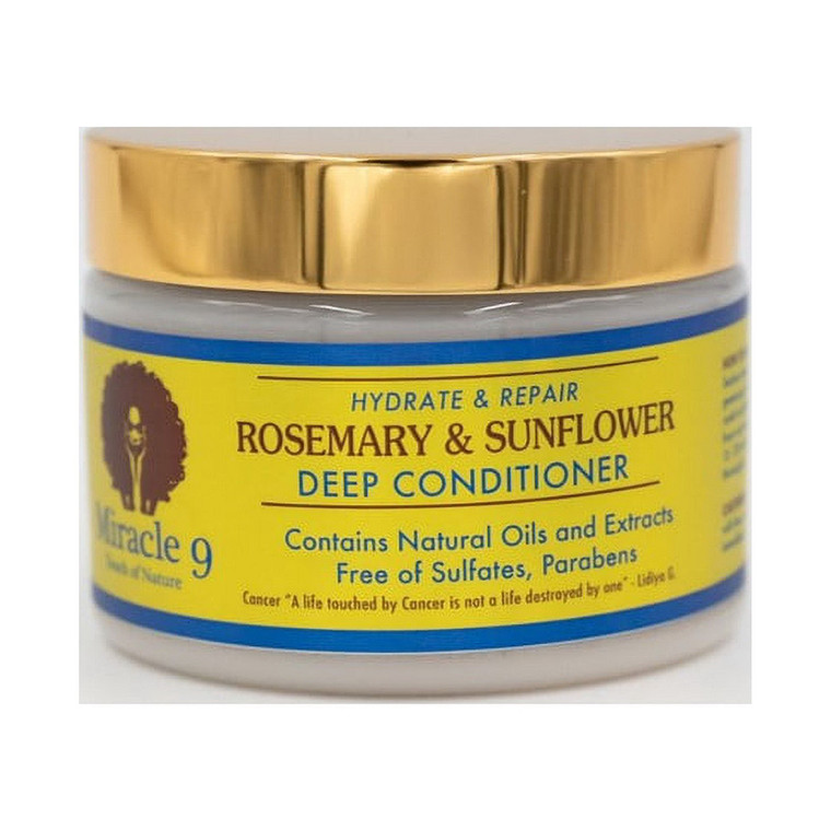 Miracle 9 Rosemary and Sunflower Deep Conditioner, 12 Oz