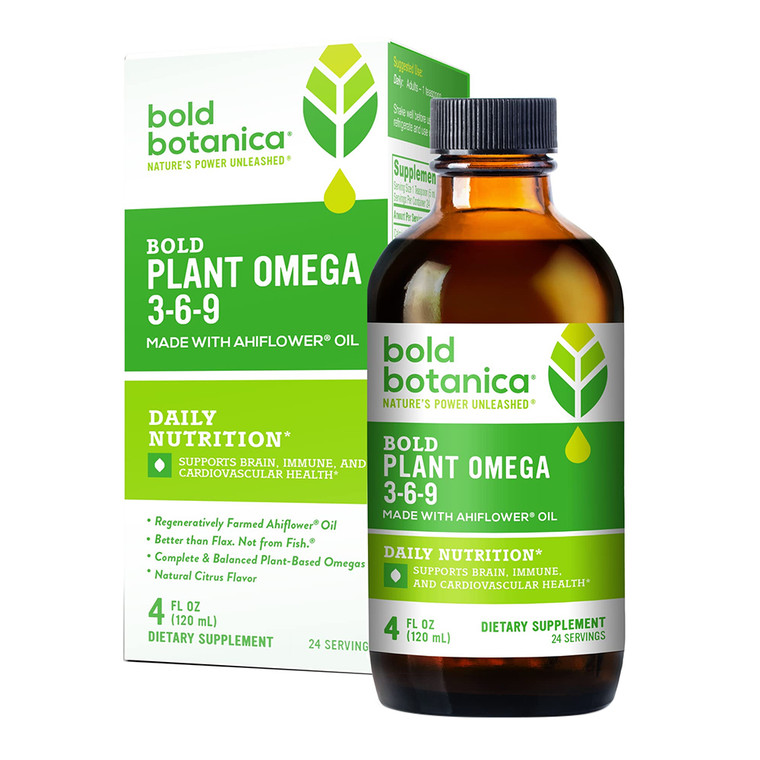 Bold Botanica Bold Plant Omega 3 6 9, 4 Oz
