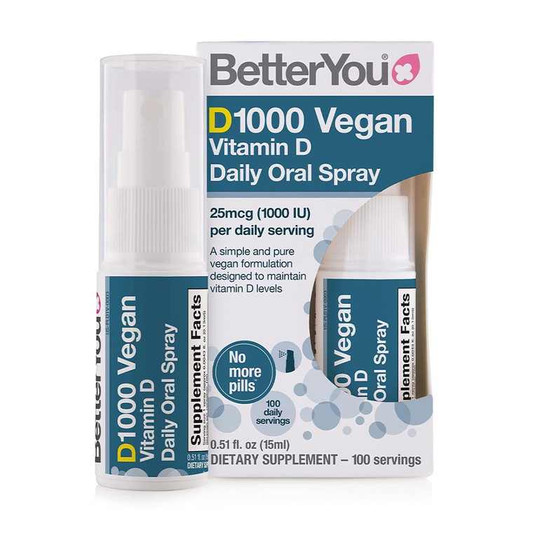 Better You D1000 Vegan Vitamin D Oral Spray, 15 Ml