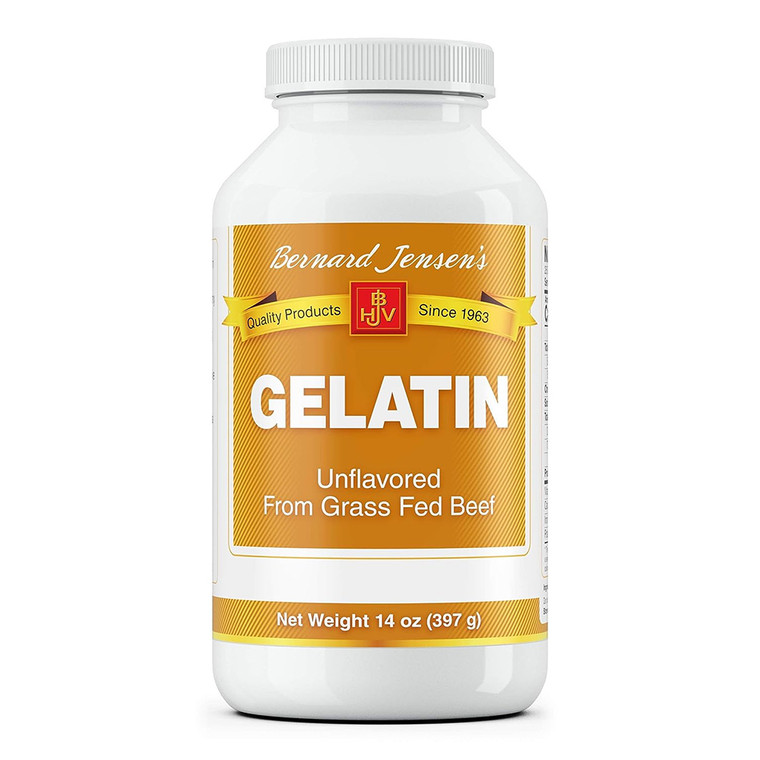 Bernard Jensen 100% Bovine Gelatin Powder, 14 Oz