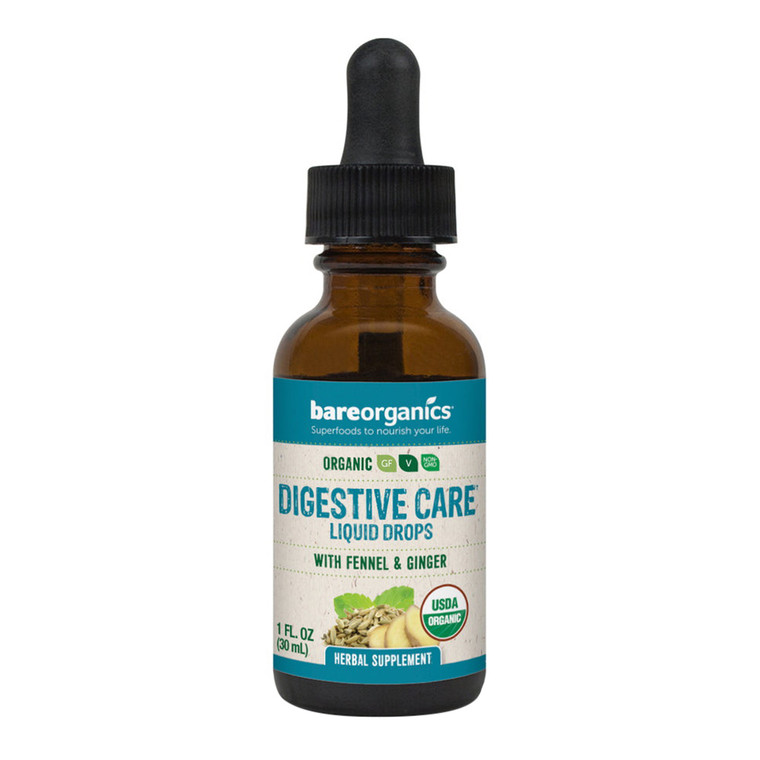 Bare Organics Digestive Care Liquid Drops, 1 Oz