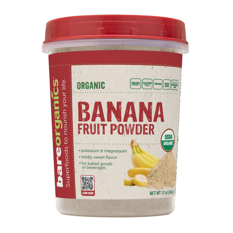 Bare Organics Banana Fruit Powder, 12 Oz