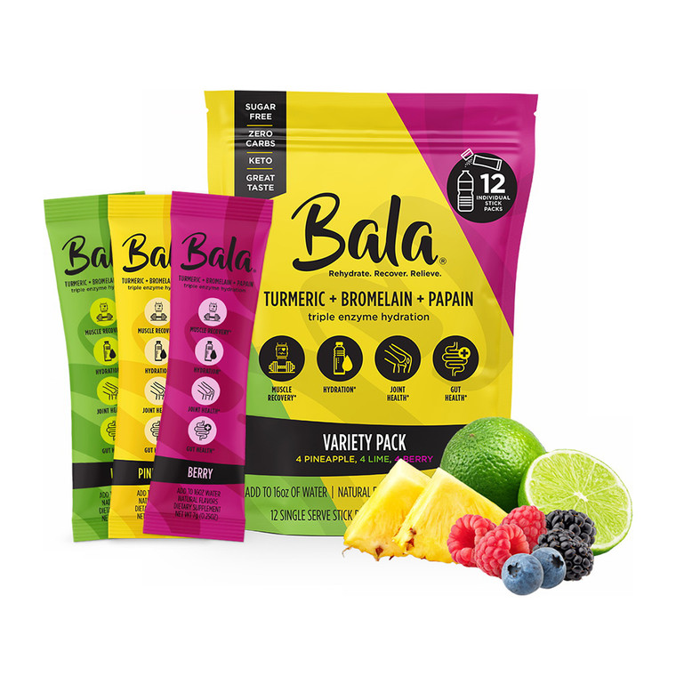 Bala Enzyme Drink Mix Packet Variety, 12 Ea