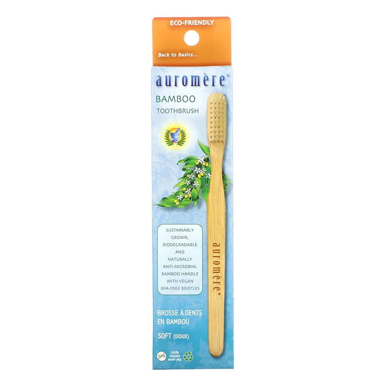 Auromere Bamboo Toothbrush, 1 Ea