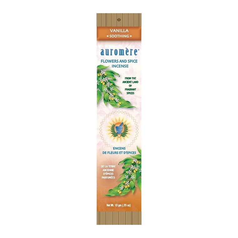 Auromere Flowers And Spice Incense Vanilla, 1 Ea