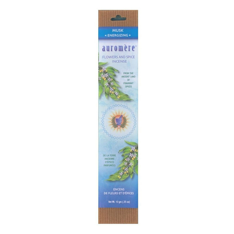 Auromere Flowers And Spice Incense, Musk, 1 Ea