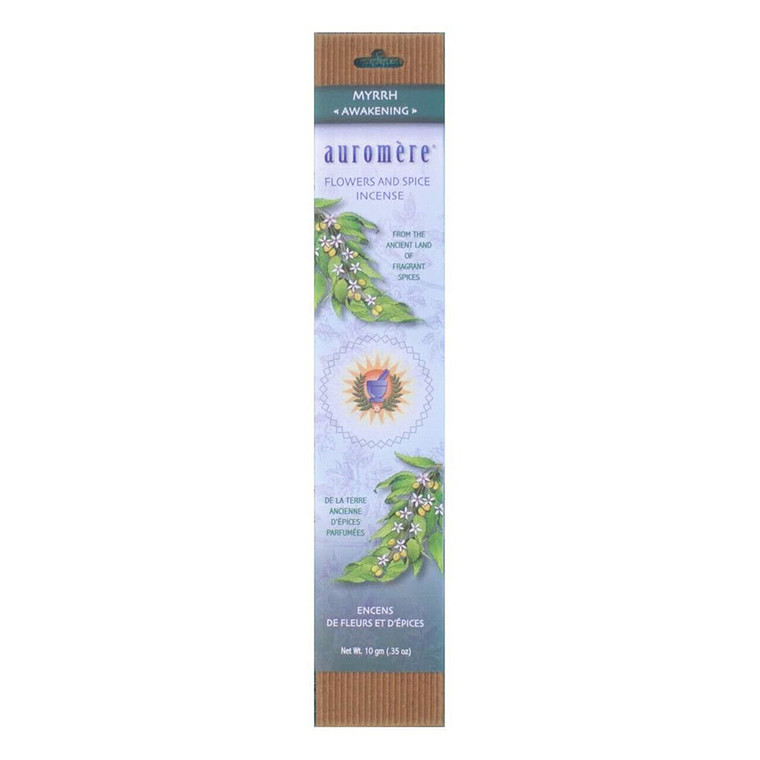 Auromere Flowers And Spice Incense, Myrrh, 1 Ea