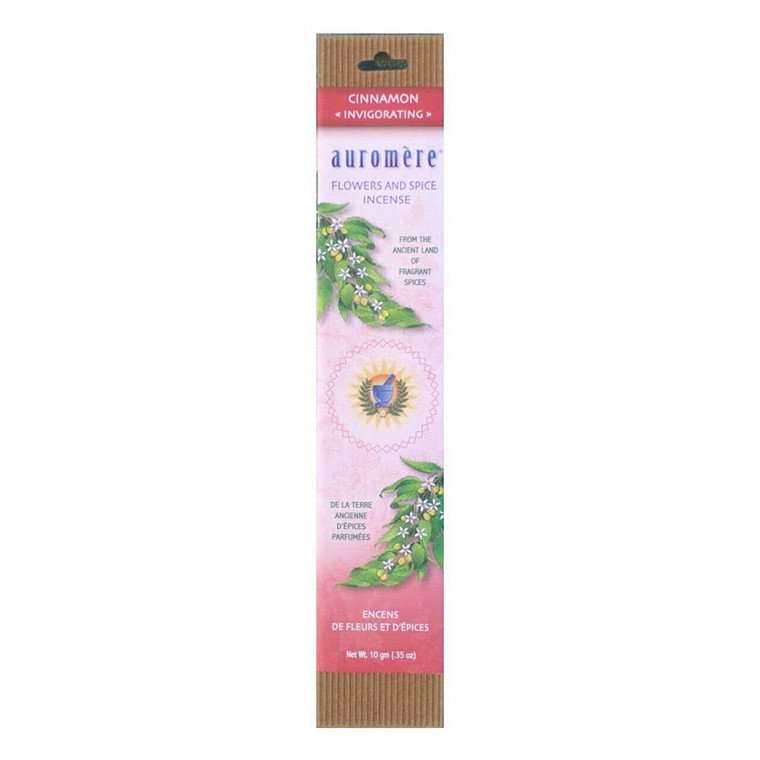 Auromere Flowers And Spice Incense, Cinnamon, 1 Ea