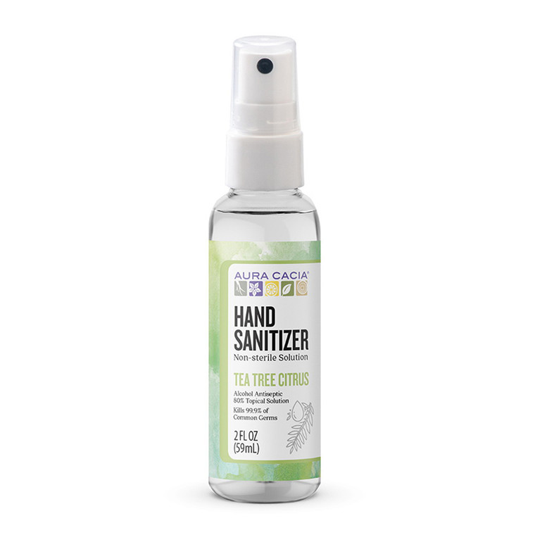 Aura Cacia Hand Sanitizer Spray, Tea Tree, 2 Oz