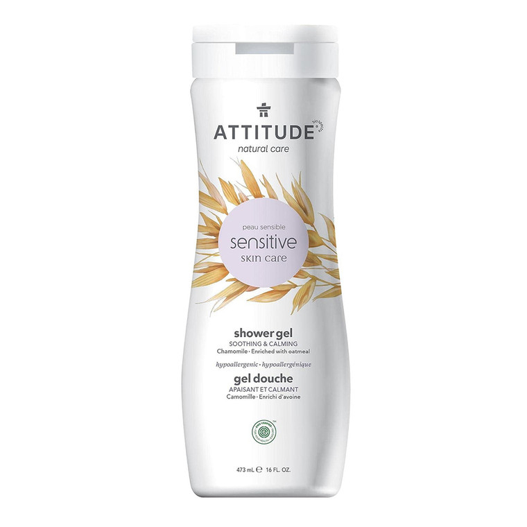Attitude Natural Soothing And Calming Shower Gel, Chamomile, 16 Oz