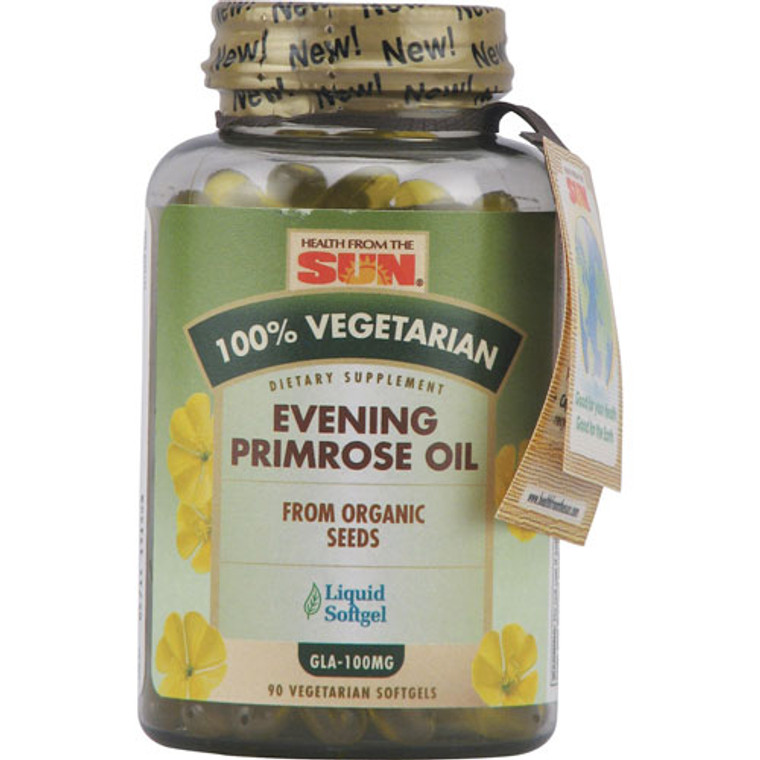 Health From The Sun 100% Vegetarian Evening Primrose Oil Liquid Soft Gels - 90 Ea