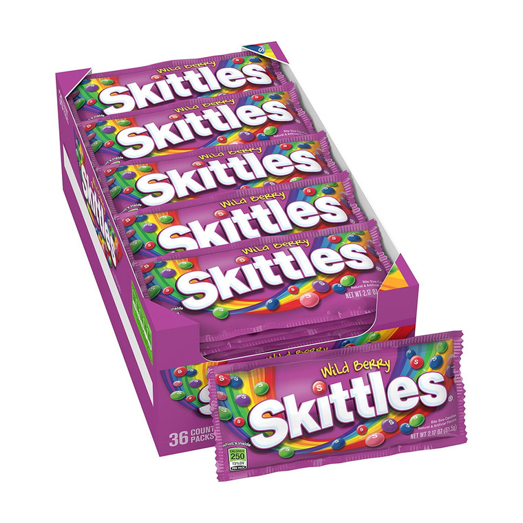 Skittles Candy Wild Berry, 36 Ea/10 Pack