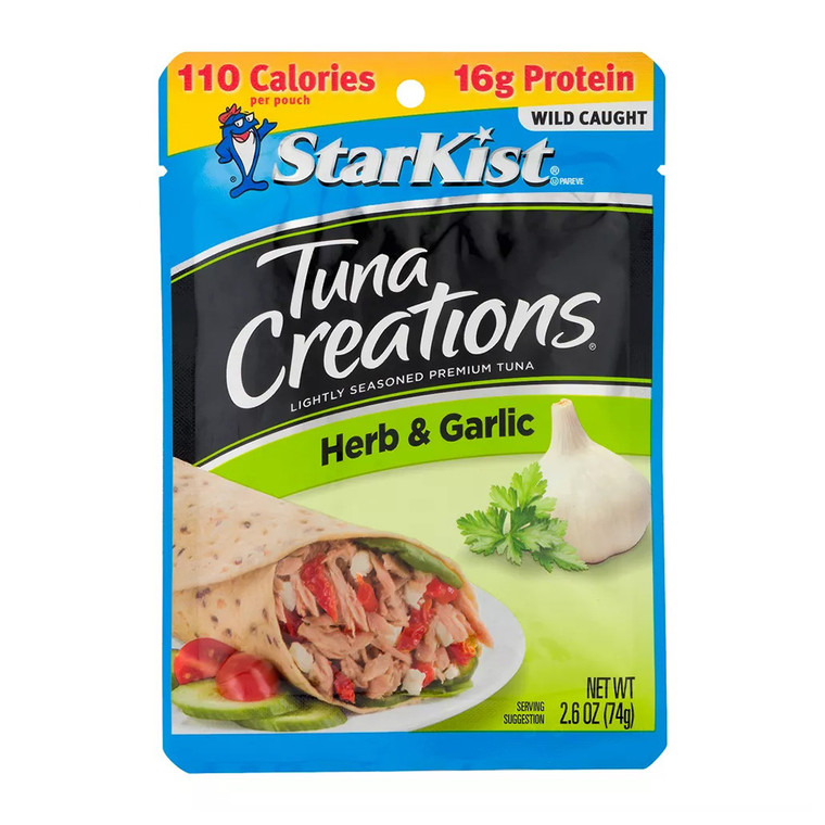 StarKist Tuna Creations Herb And Garlic Pouch, 2.6 Oz