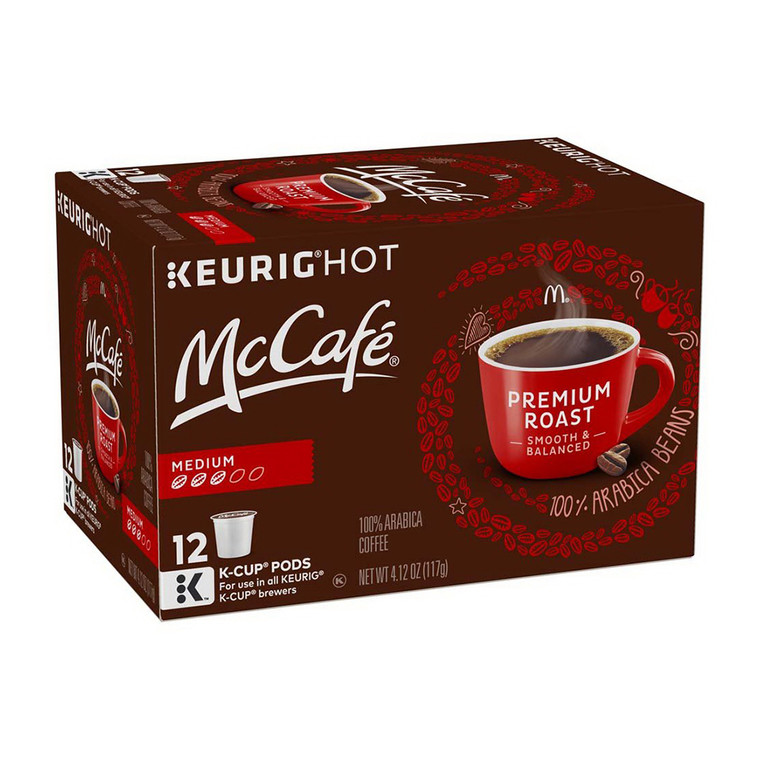 Mc Cafe Premium Roast Coffee Medium Roast K Cup Pods, 12 Ea