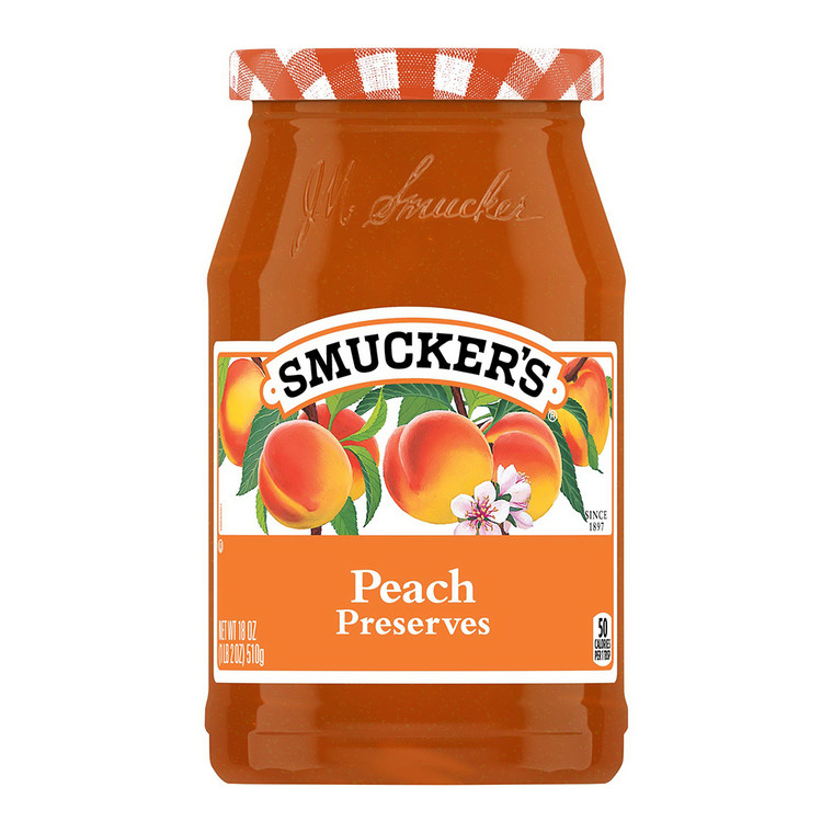 Smuckers Peach Preserve, 18 Oz