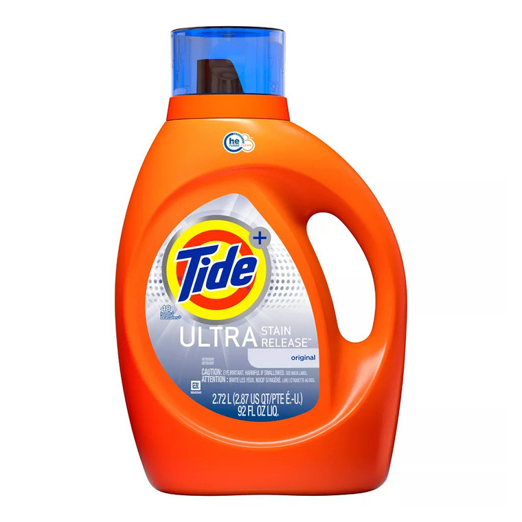 Tide Ultra Stain Release High Efficiency Liquid Laundry Detergent, 92 Oz