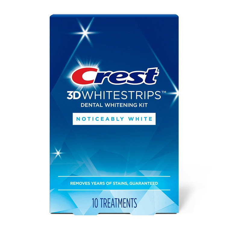 Crest 3D Dental Whitestrips Noticeably White, 10 Ea