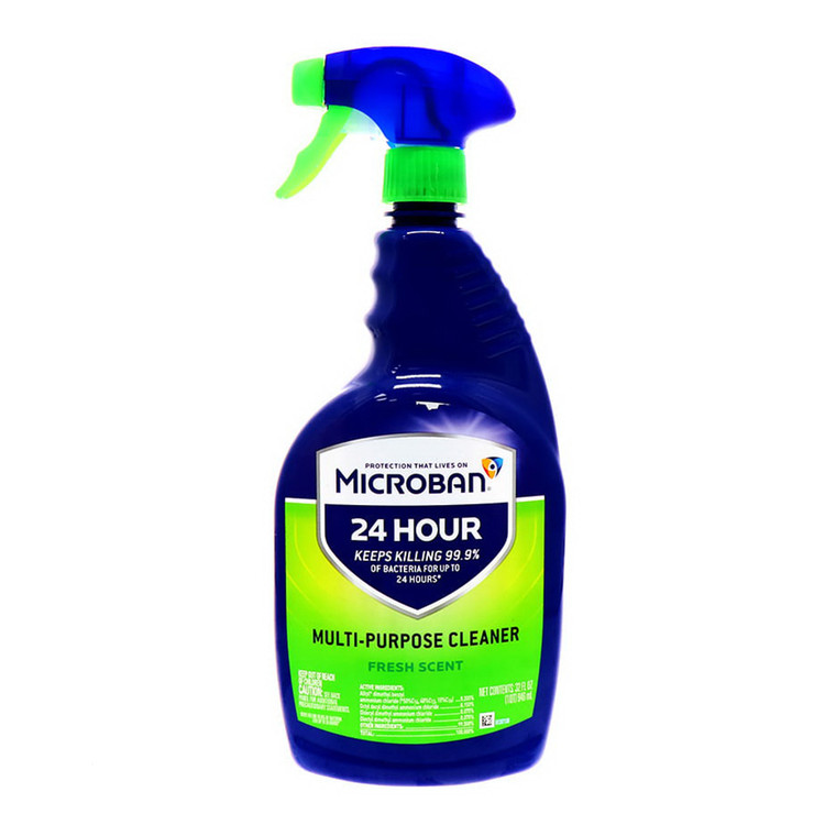 Microban 24 Hour Multi Purpose Cleaner, Fresh Scent, 32 Oz
