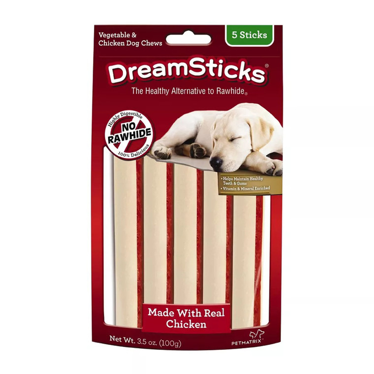 Dream Bone Dream Sticks With Chicken And Vegetable Flavor Dog Treats, 5 Ea