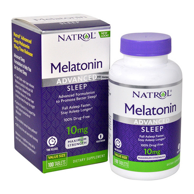 Natrol Advanced Sleep Melatonin 10 Mg Tablets, 100 Ea
