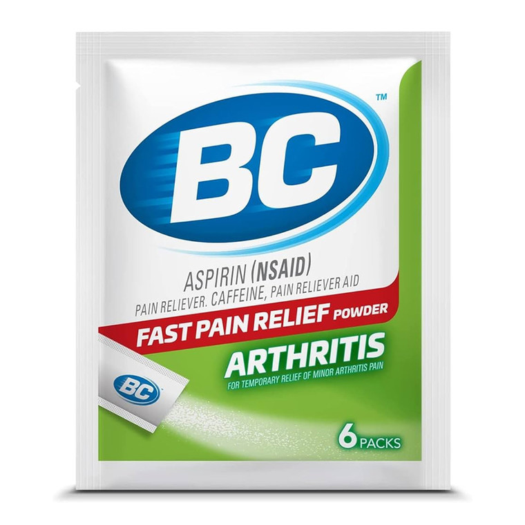 Bc Minor Arthritis Pain Relief, 6 Ea