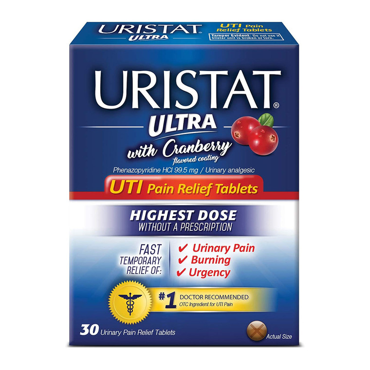 Uristat Ultra UTI Urinary Pain Relief Tablet, 30 Ea