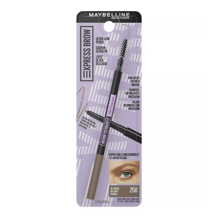 Maybelline Express Brow Ultra Slim Eyebrow Pencil, Blonde, 1 Ea