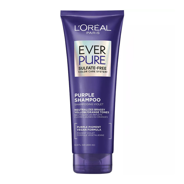 LOreal Paris EverPure Sulfate Free Shampoo, Purple, 6.8 Oz