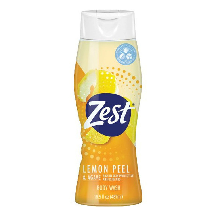 Zest Body Wash Lemon Peel And Agave, 16.5 Oz