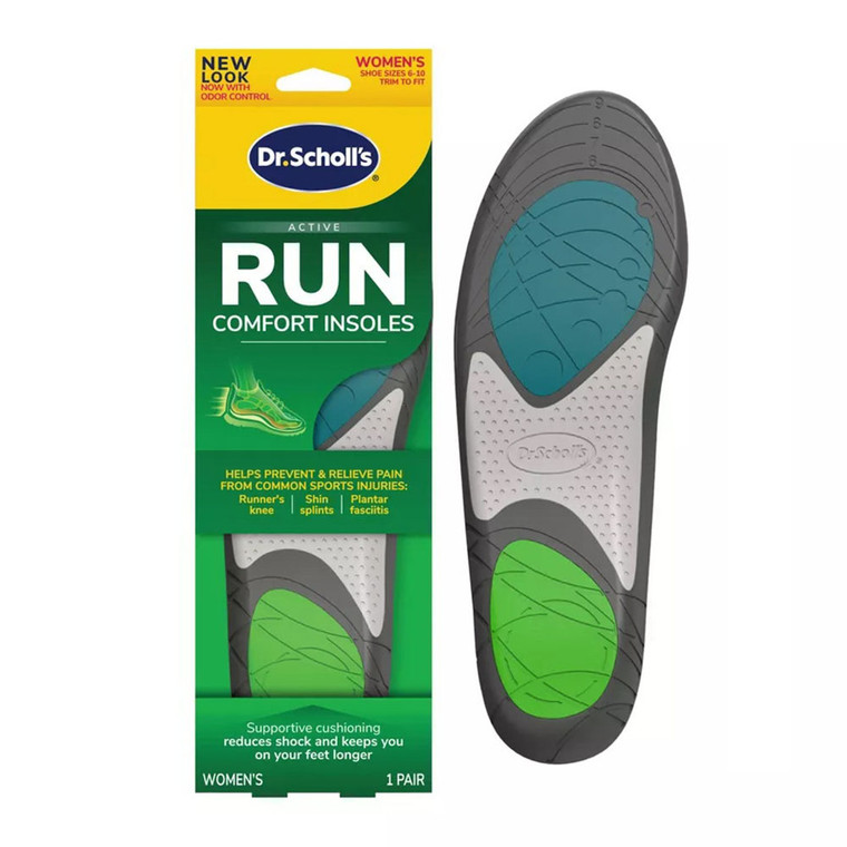 Dr Scholls Athletic Series Running Insoles For Women, Size 5.5-9, 1 Pair