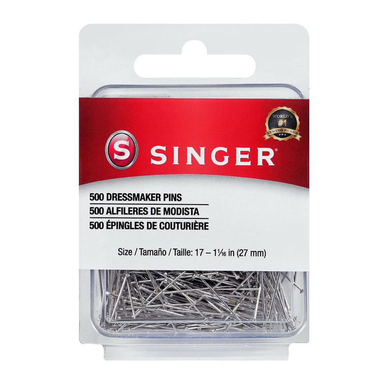 Singer Dressmaker Pins, Size 17, 500 Ea